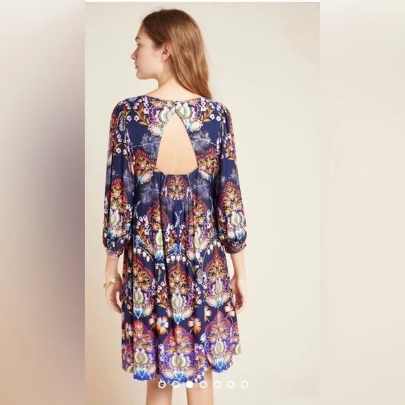 NWT Anthropologie Maeve Sawyer Balloon-Sleeved Dress - Picture 3 of 16